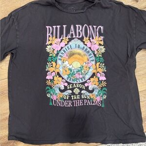 Billabong Charcoal Tee with Logo